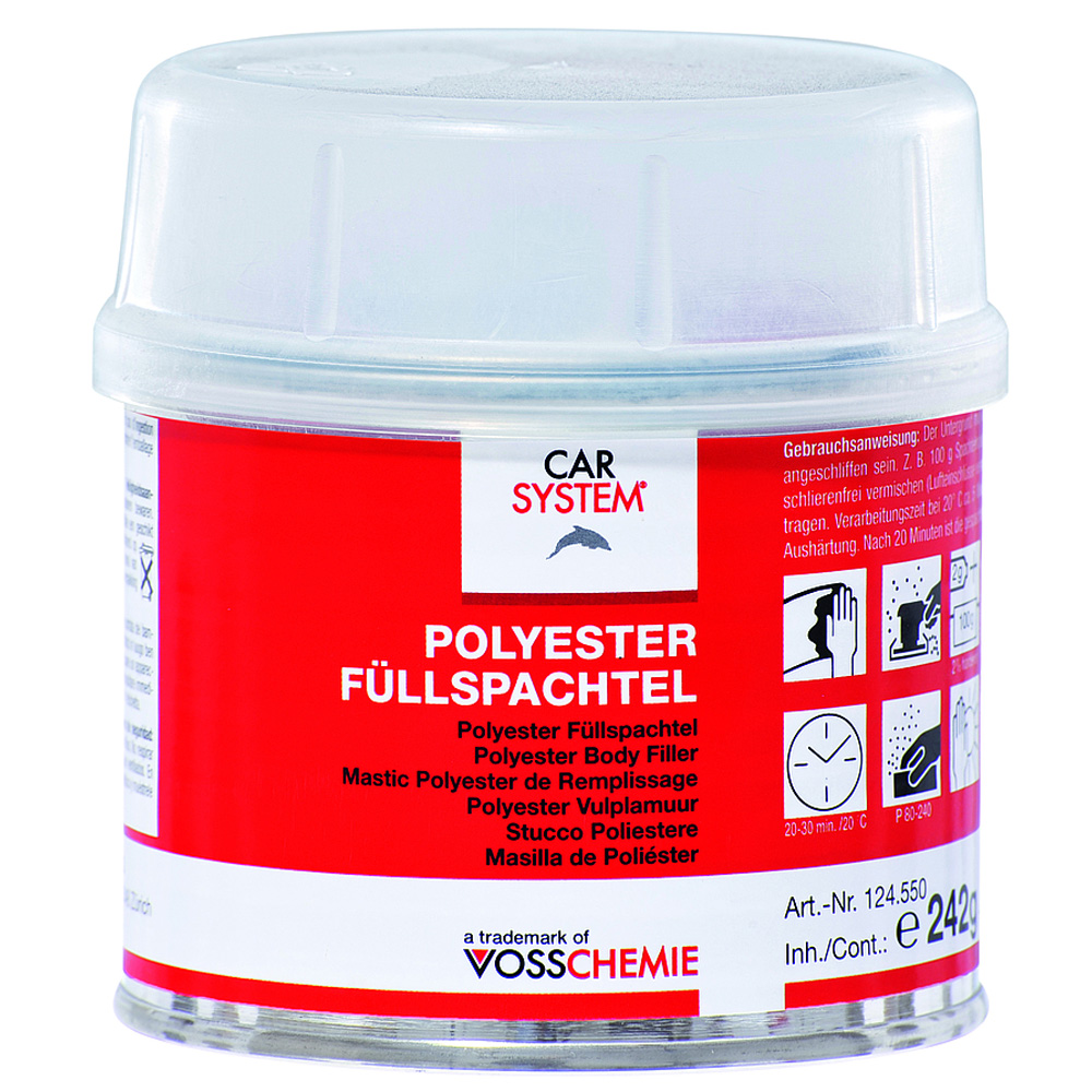 Füllspachtel inkl. Härter grau 