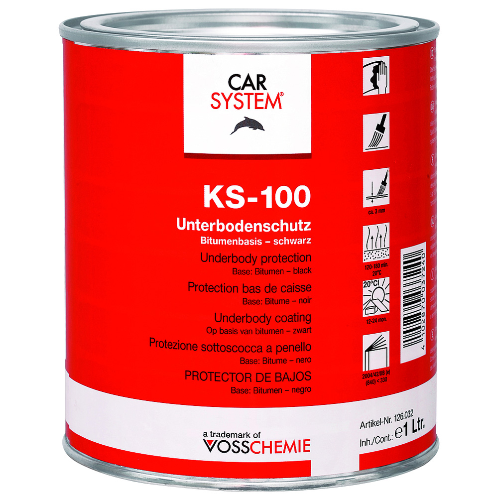 KS-100 Unterbodenschutz pinselbar auf Bitumenbasis 1,0l