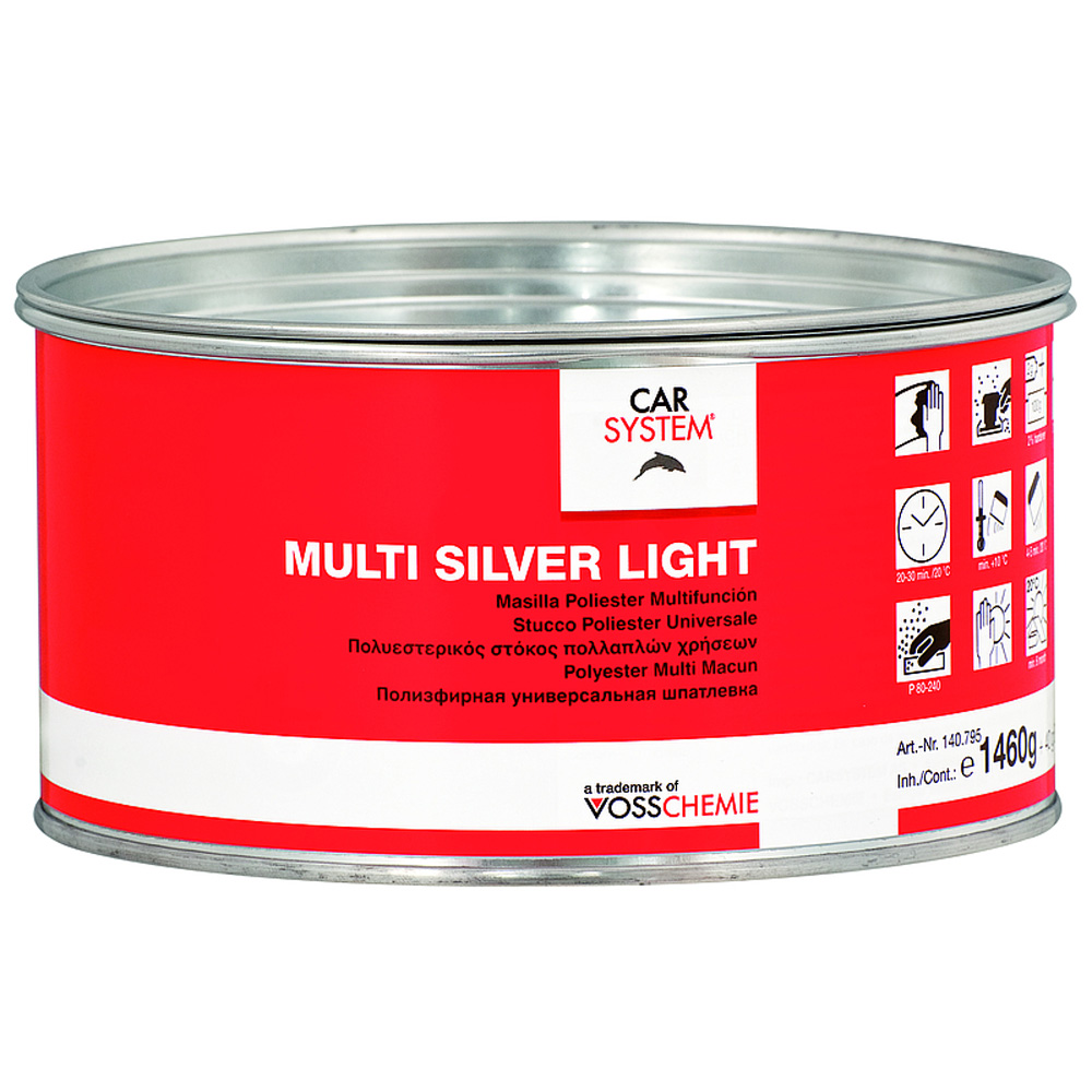 Multi Silver Light Spachtel Dose inkl. Härter 1,5kg