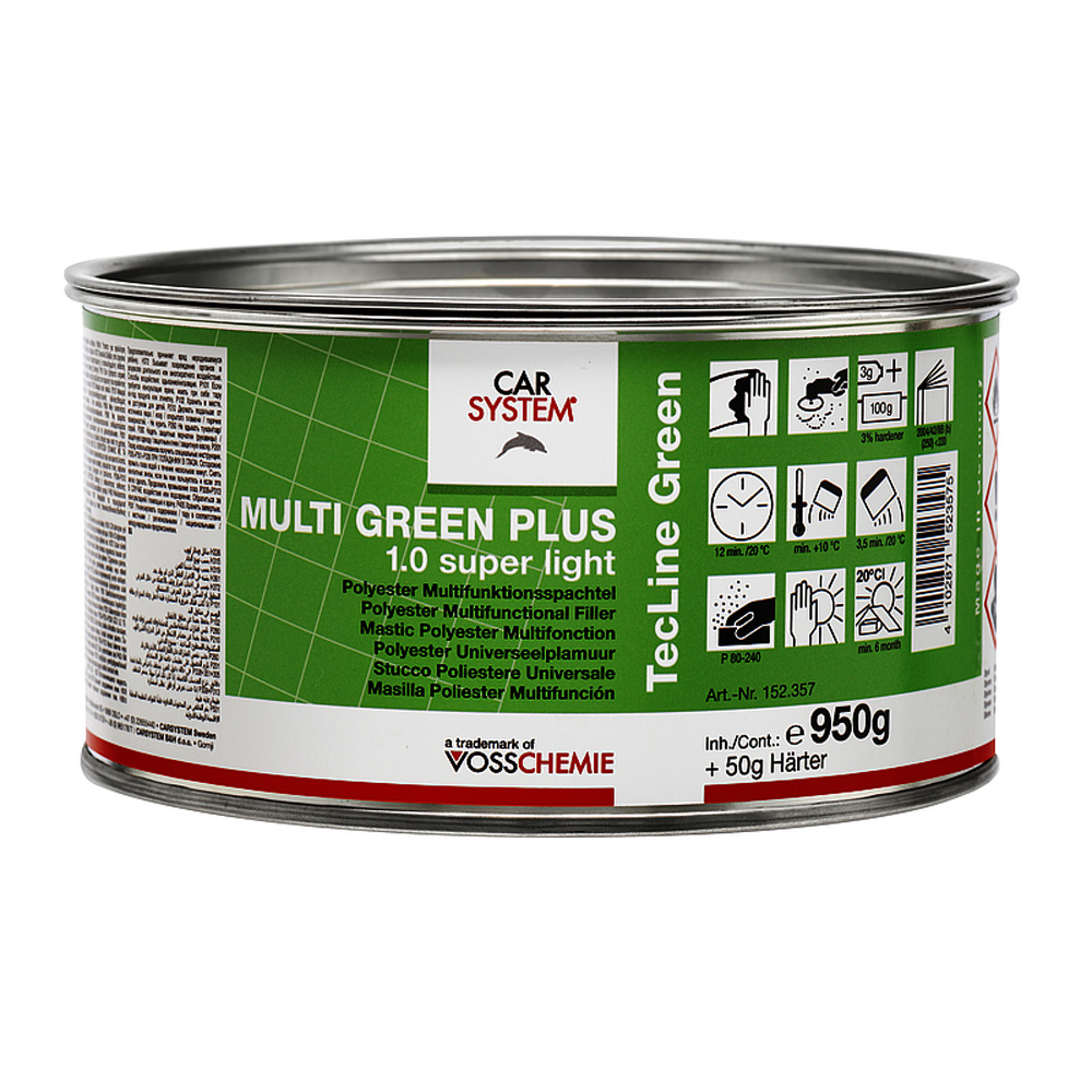 Multi Green Plus 1.0 Super Leicht Spachtel Dose inkl. Härter 1,0kg