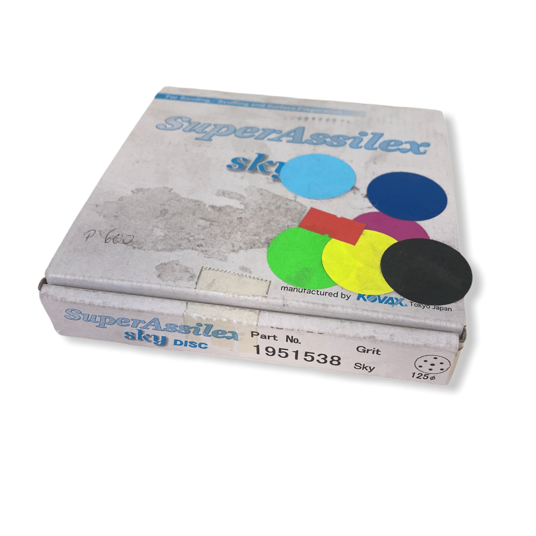 KOVAX Super Assilex sky Schleifscheiben 125 mm K 600, 7-Loch ( 1Pak= 25 stk)