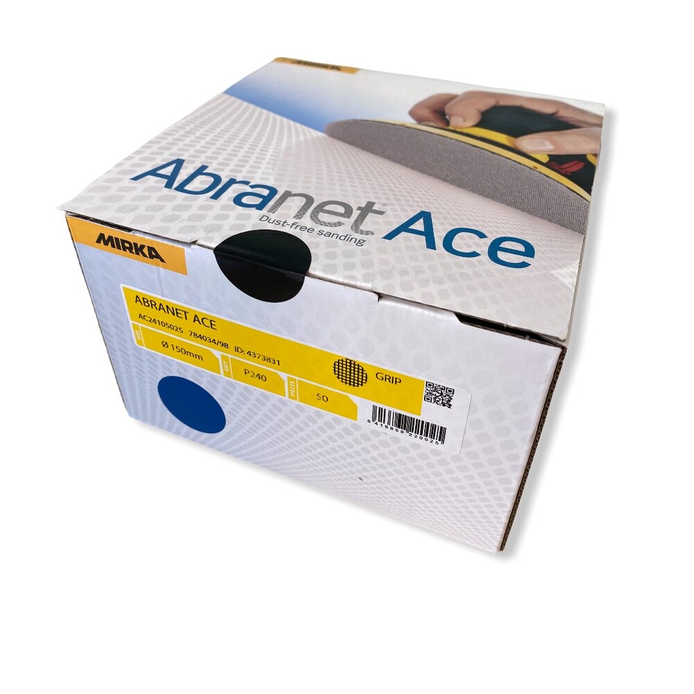 Mirka Abranet ACE HD Schleifscheiben Ø 150 mm Gitternetz, P240 (1Pack mit 50stück)