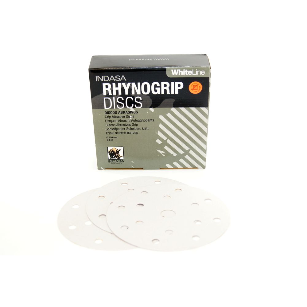 Rhynogrip White Line 150mm 15 Loch Indasa Schleifscheiben