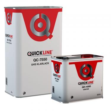 Quickline UHS Klarlack Set mit QC-7550 und QH-4580 für hochwertige Autolackierungen